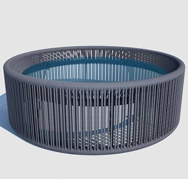 Столик кофейный "Соната" маленький, серый