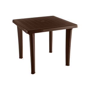 Стол пластиковый квадратный шоколад