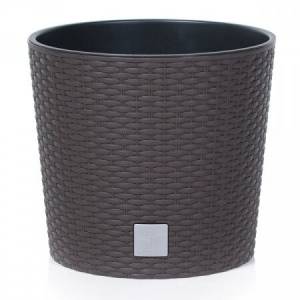 Кашпо для цветов RATO ROUND  венге 2 предмета 35 и 37.65л